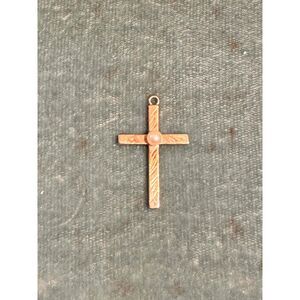 10k Yellow Gold Pearl Cross Pendant Jewelry Necklace Religious Gift